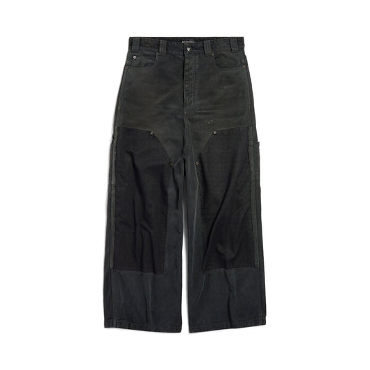 BALENCIAGA Distinctive Ripped Baggy Pants for Men