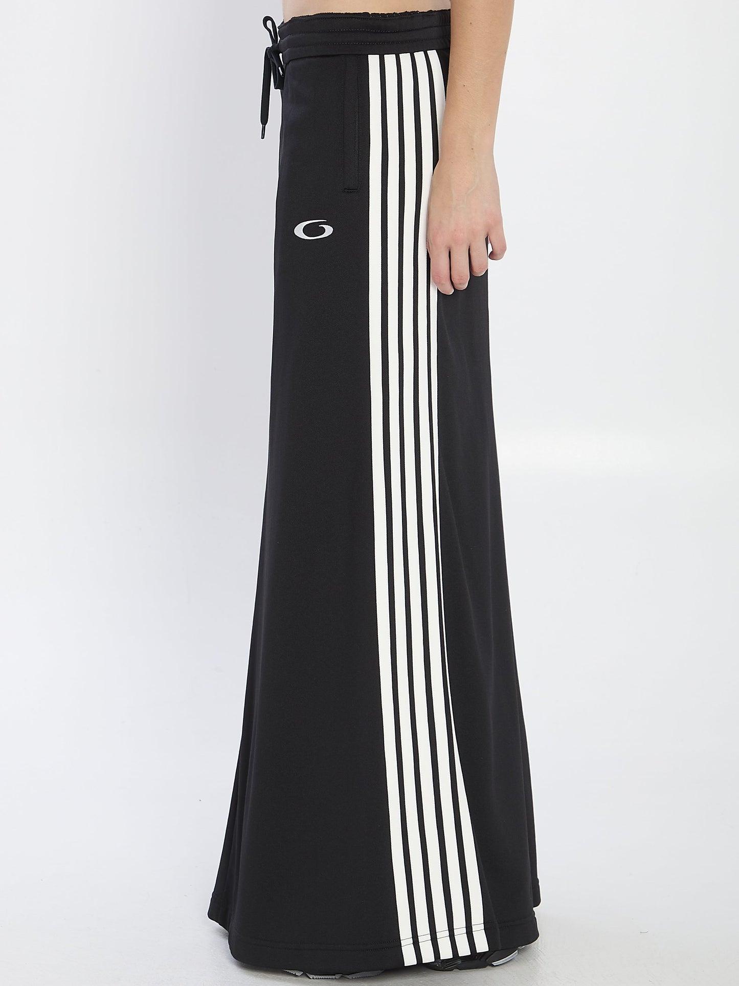 BALENCIAGA Stripe-Detail Straight Skirt