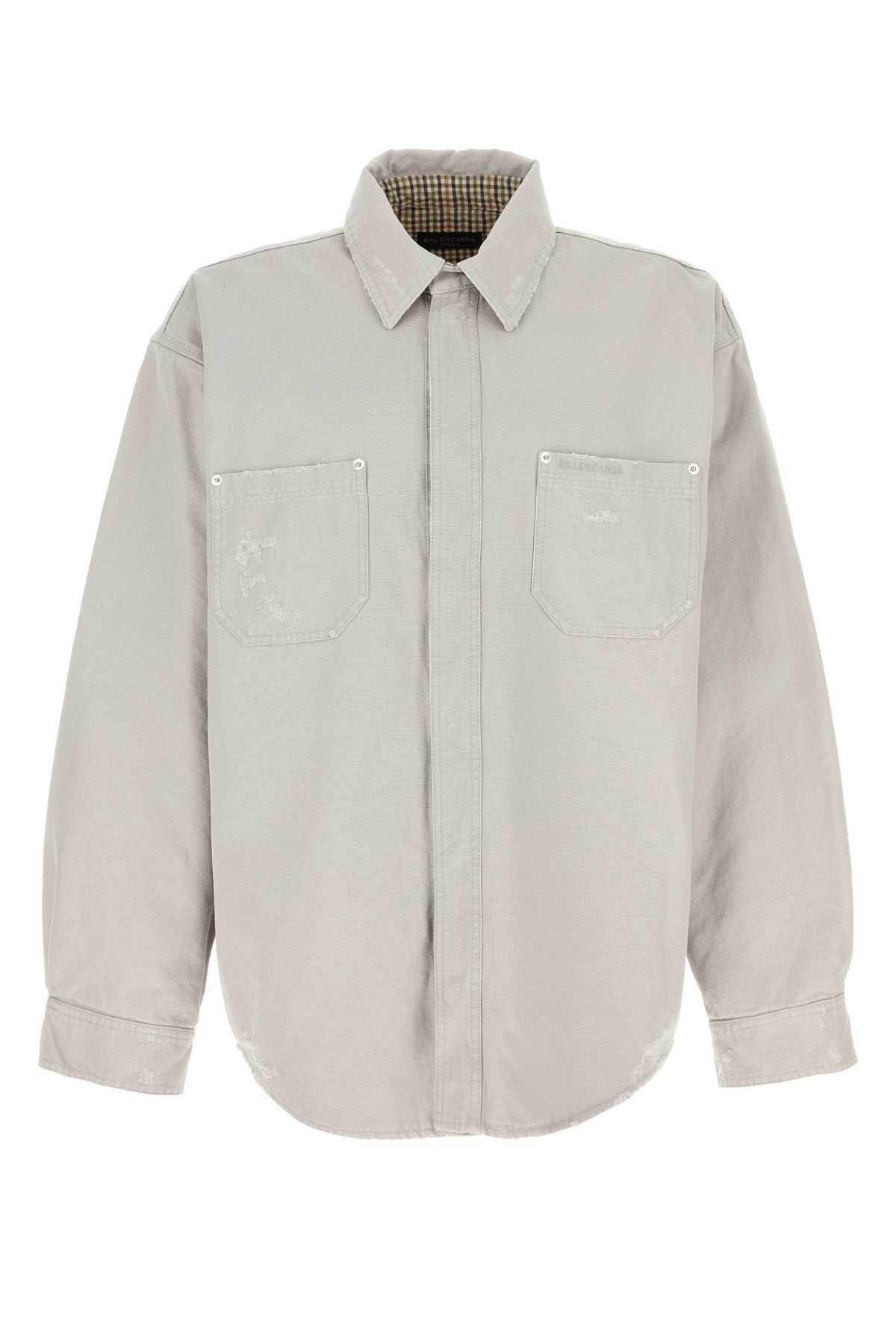 BALENCIAGA Oversized Cotton Workwear Shirt for Men