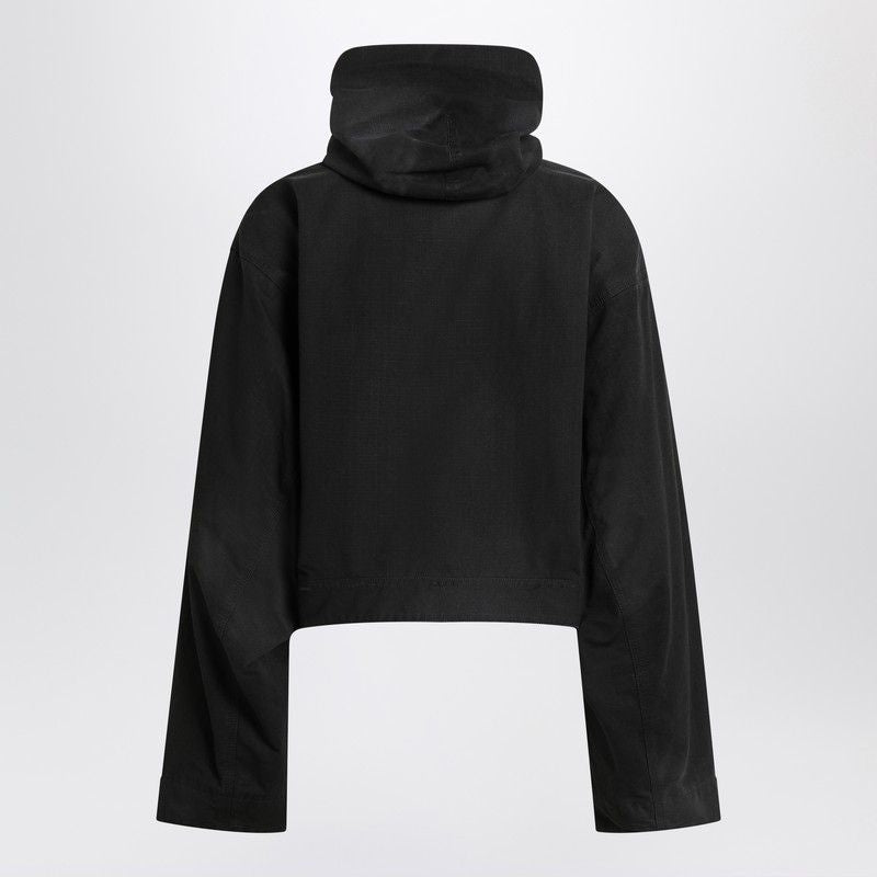 BALENCIAGA Women's Cropped Hooded Jacket
