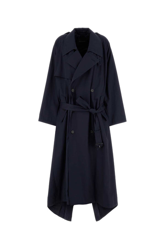 BALENCIAGA Oversize Cotton Trench Jacket