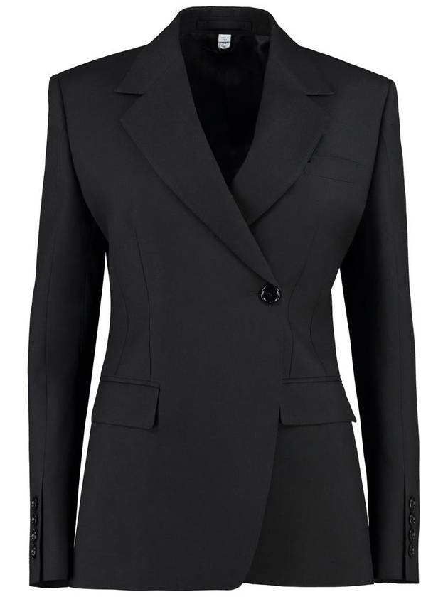 Burberry Women's Wool Tailored Blazer Jacket Black