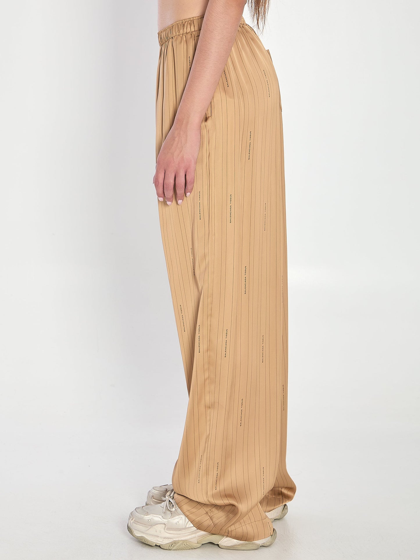 BALENCIAGA Relaxed Fit Satin Trousers - Size 34