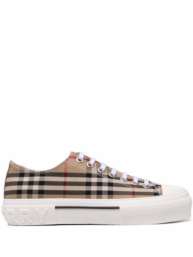 Burberry Vintage Check Cotton Sneakers Archive Beige