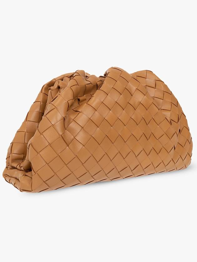 Bottega Veneta Women's Intrecciato Leather Pouch Bag Brown