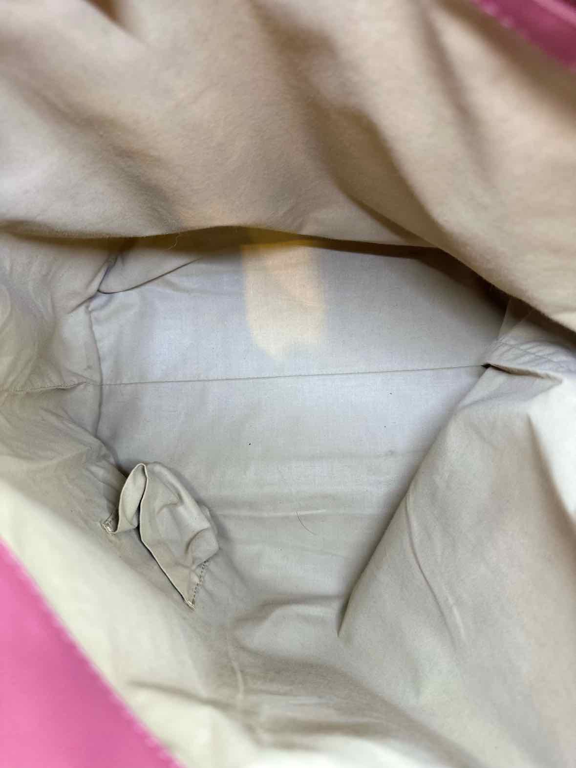 BOTTEGA VENETA Pink Fabric Checkered Handbag