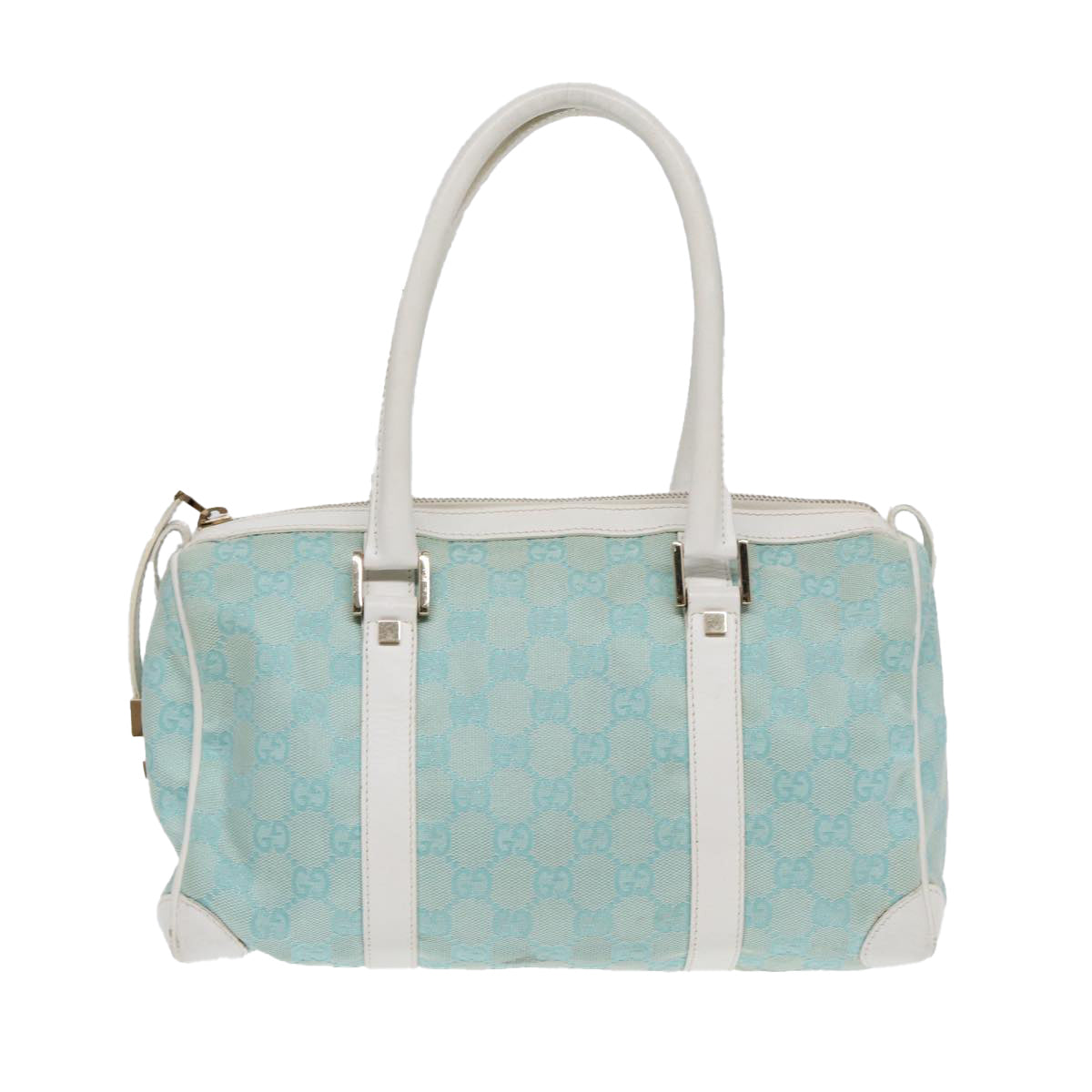 GUCCI GG Canvas Hand Bag Peppermint Gold 000 0851  85472