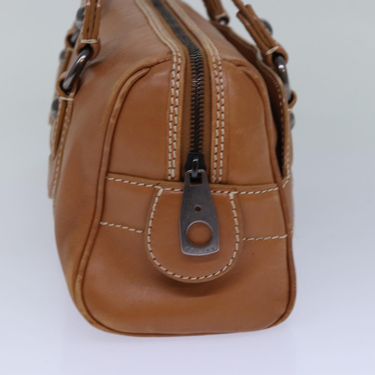 CELINE Shoulder Bag Leather Brown  85851