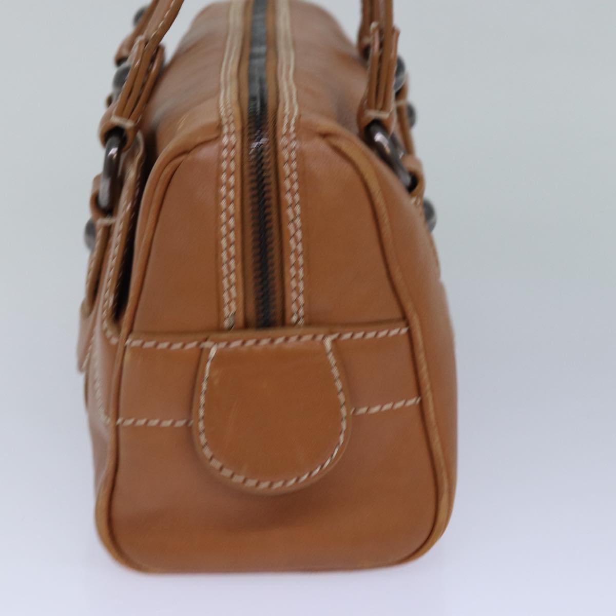 CELINE Shoulder Bag Leather Brown  85851