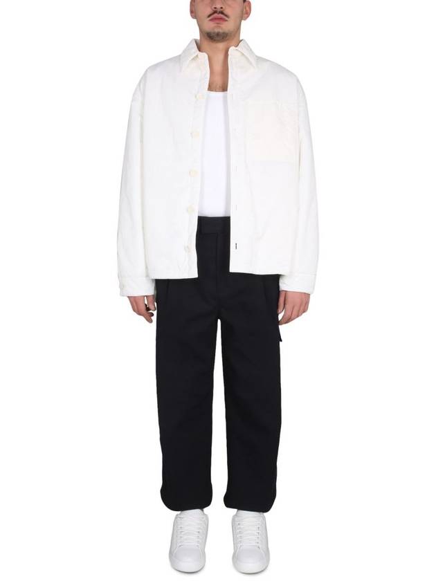 Bottega Veneta Pad Nylon Jacket Chalk