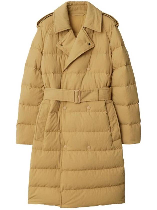 Burberry Double Breasted Mid Length Down Padded Beige