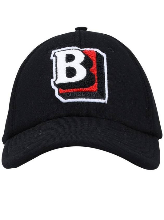 Burberry TB Logo Patch Ball Cap Black