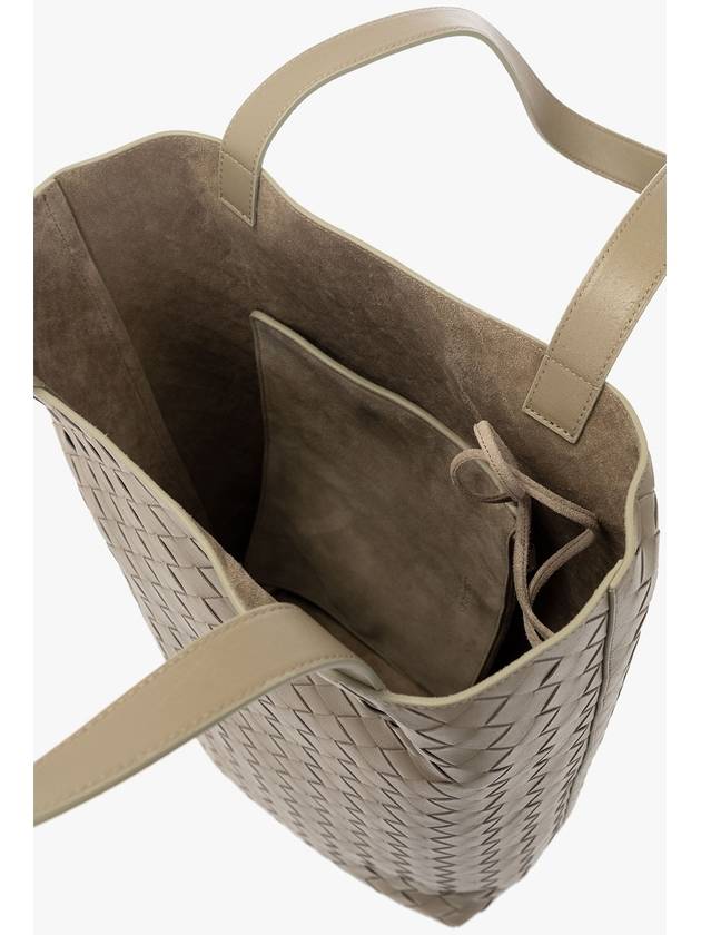 Bottega Veneta Bottega Veneta Leather Shopper Bag, Men's, Green