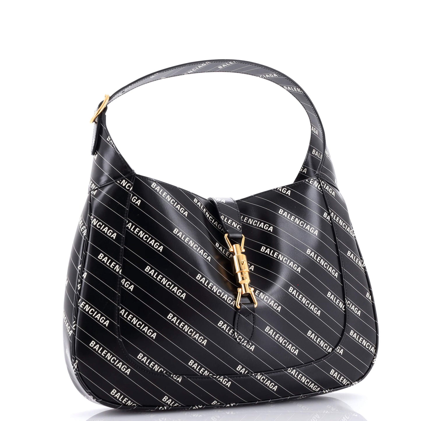 x Balenciaga The Hacker Project Jackie 1961 Hobo Printed Leather Medium