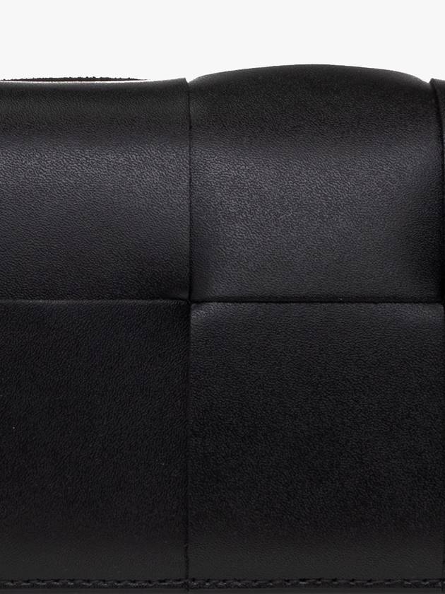 Bottega Veneta Intrecciato Vertical Long Wallet Black