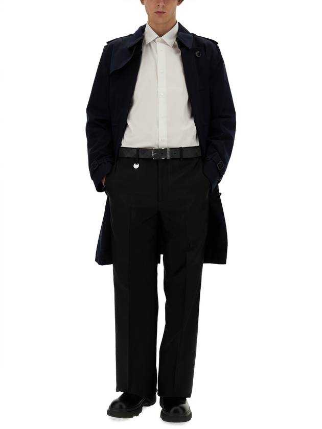 Burberry wool blend tailored pants