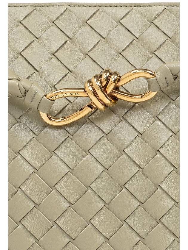 Bottega Veneta Andiamo Medium Tote Bag Travertine