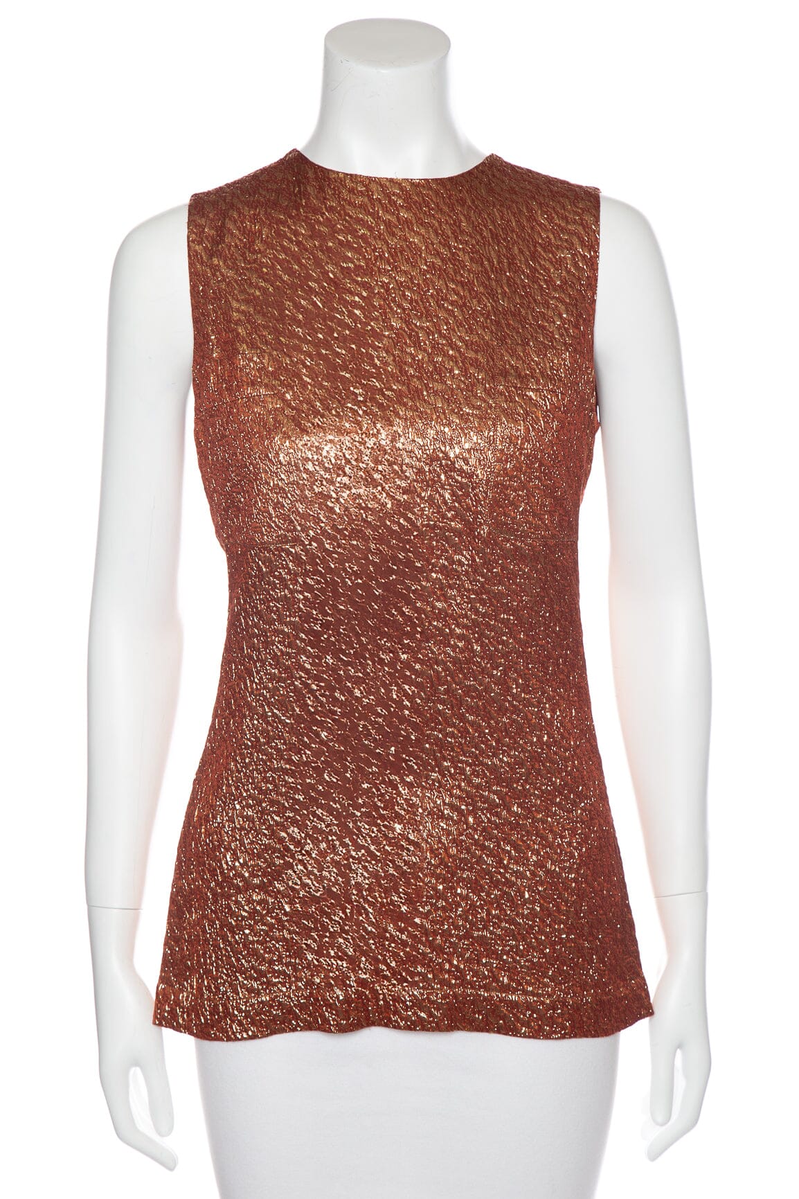 Chanel Vintage 1996 Red Shimmery Tank SZ 38