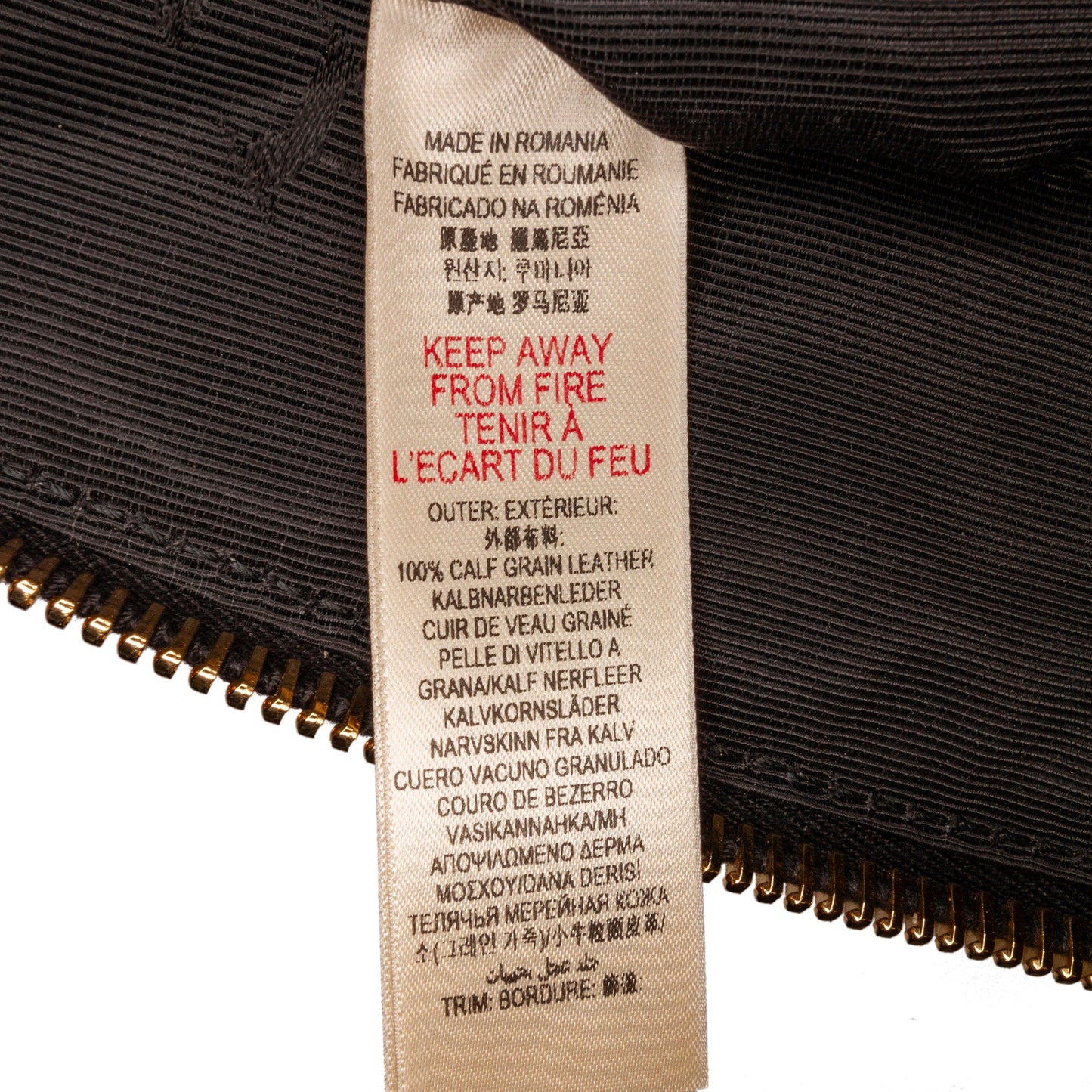 Brown Burberry Embossed Leather Orchard Handle Bag