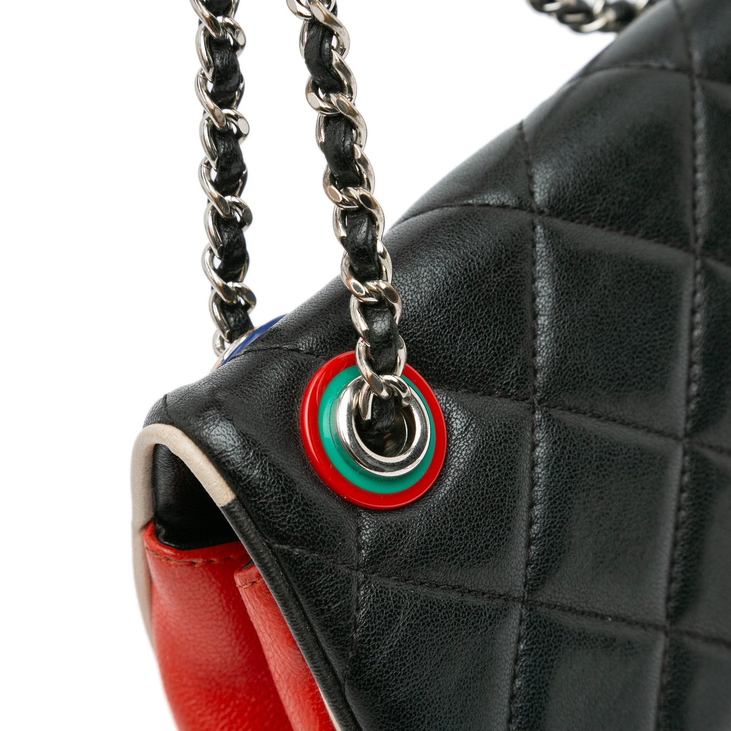 Black Chanel Small Quilted Lambskin Cuba Color Flap Crossbody Bag