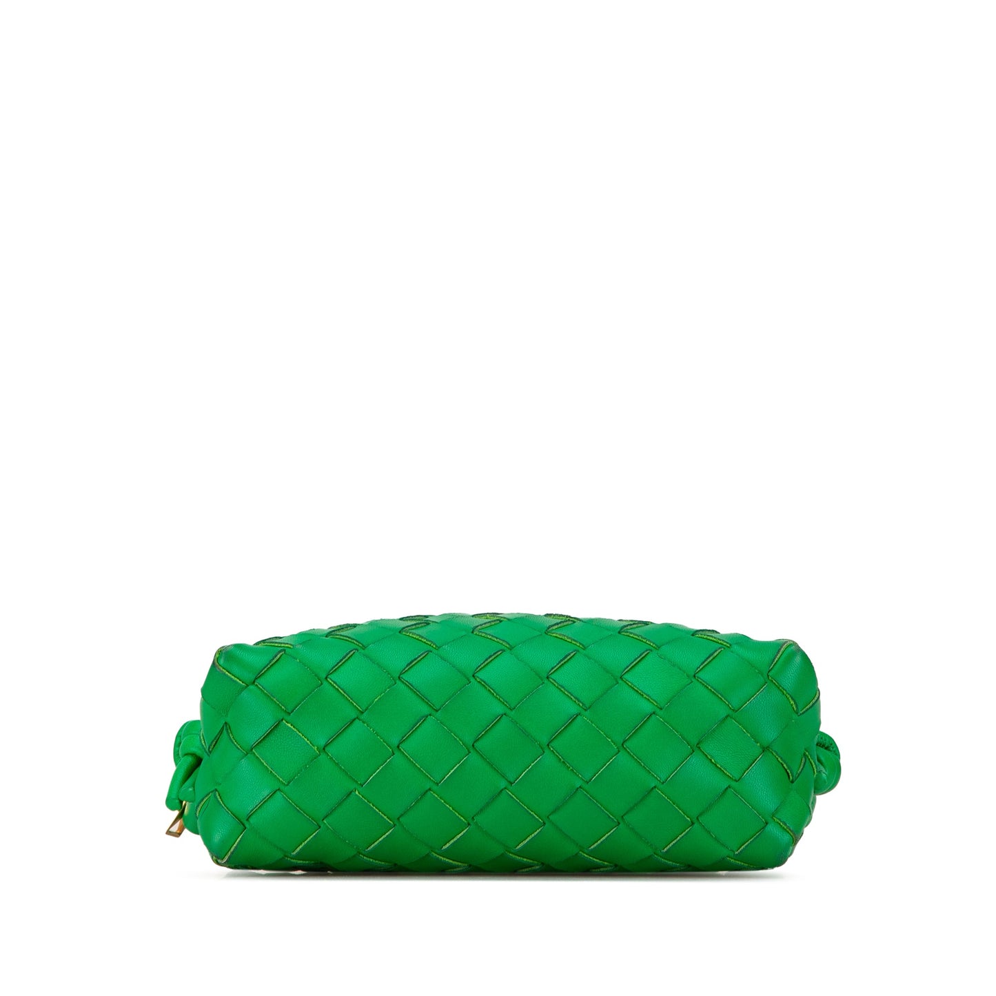 Green Bottega Veneta Mini Nappa Intrecciato Loop Camera Bag