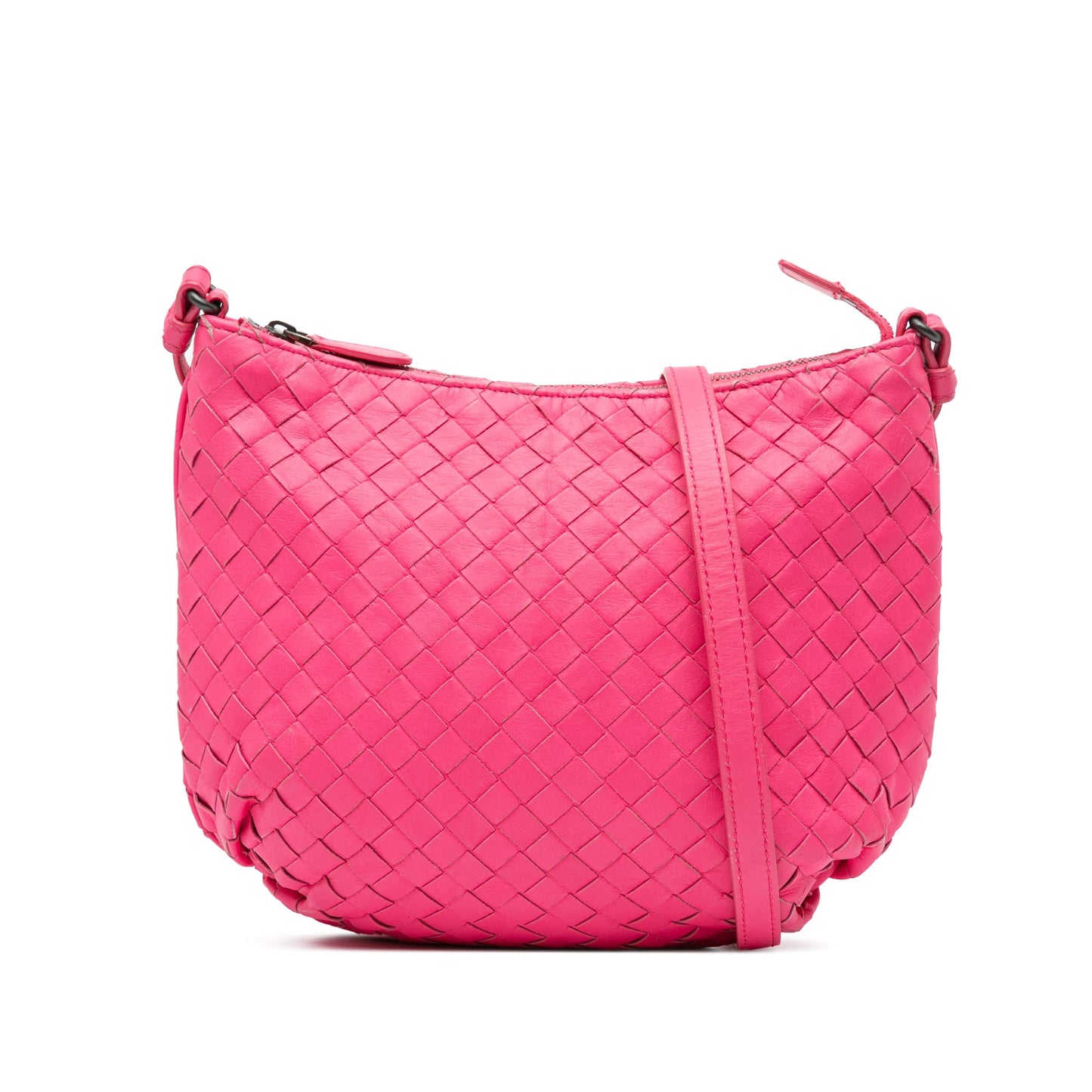 Pink Bottega Veneta Nappa Intrecciato Crossbody