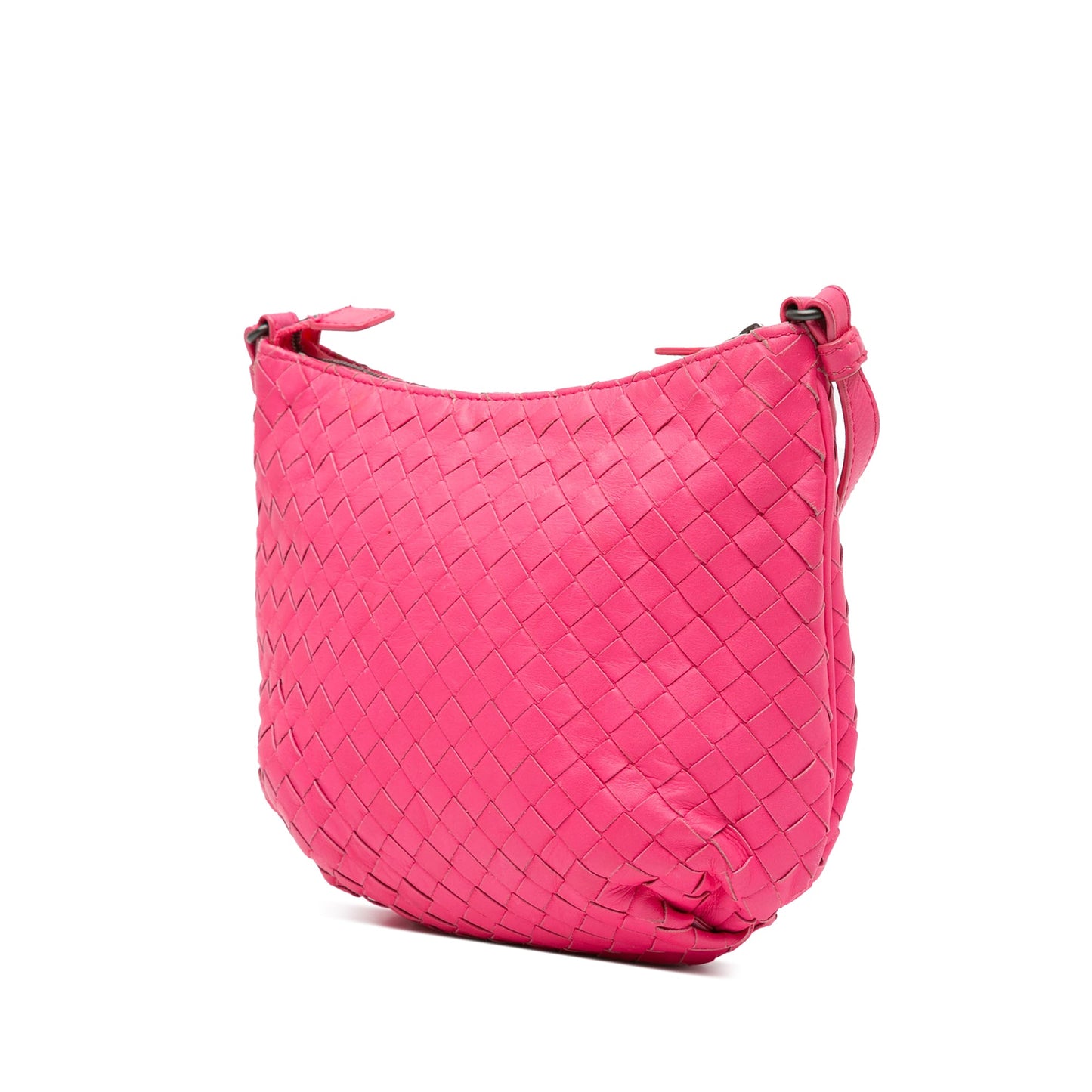 Pink Bottega Veneta Nappa Intrecciato Crossbody