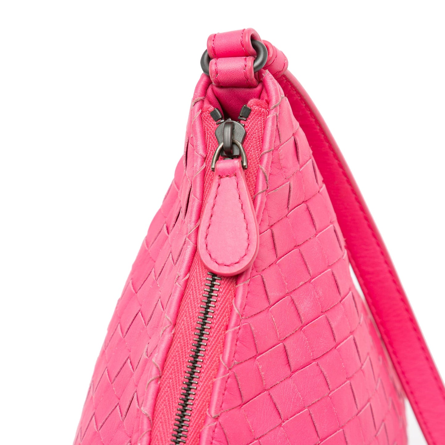 Pink Bottega Veneta Nappa Intrecciato Crossbody