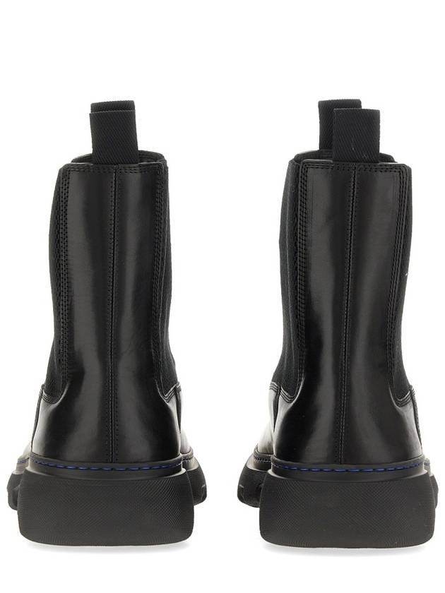 Burberry Leather Chelsea Boots Black
