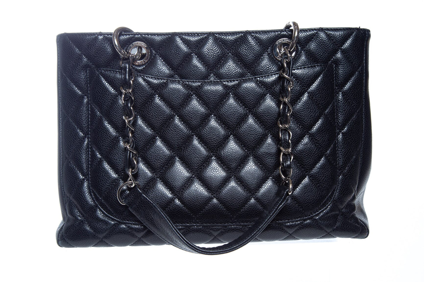 Chanel 2009/10 Black Caviar Grand Shopper Tote Handbag