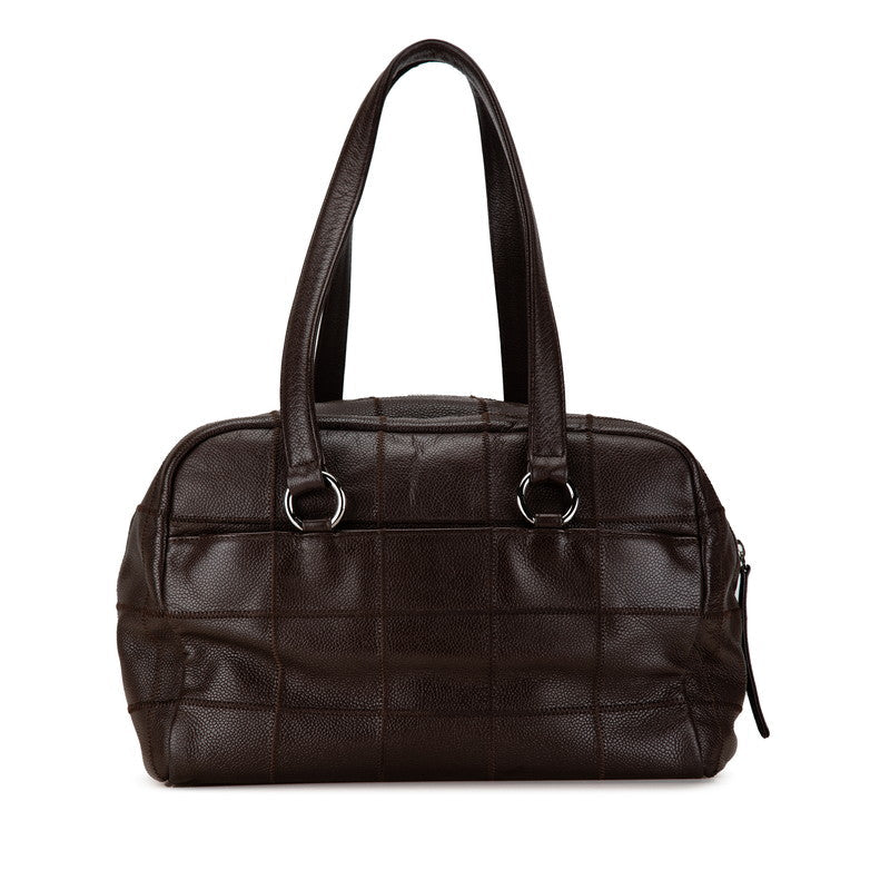 Chanel Caviar Skin Chocobar Tote Shoulder Bag A26135