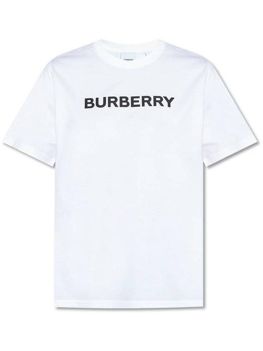 Burberry Logo Print Cotton Short Sleeve T-Shirt White