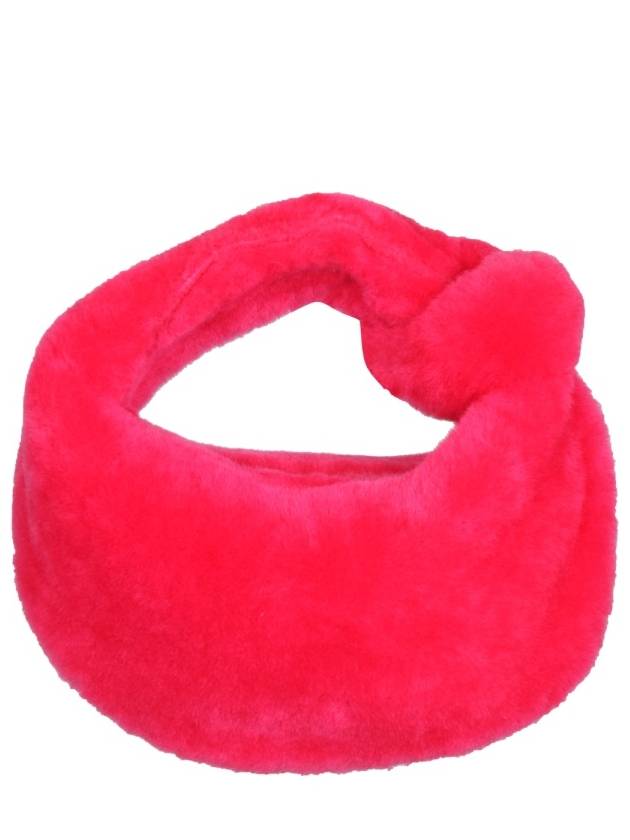 Bottega Veneta Jodie Small Shearling Tote Bag Pink