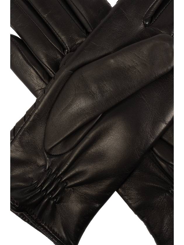 Bottega Veneta Women's Intrecciato Leather Gloves Brown