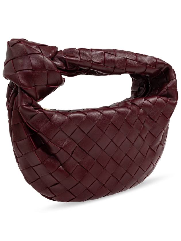 Bottega Veneta Jodie Intrecciato Small Tote Bag Burgundy