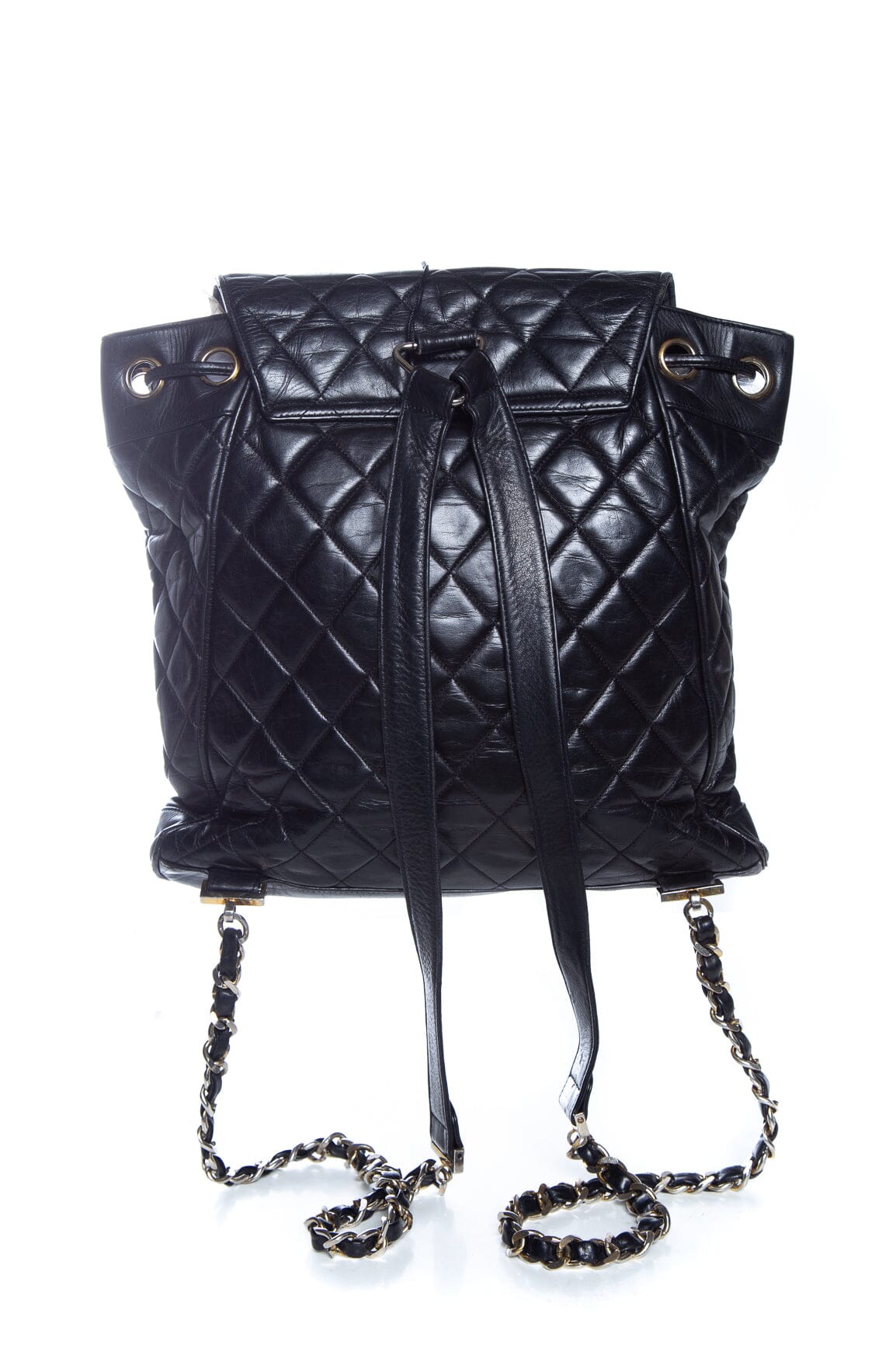 Chanel Vintage 1989/91 Black Quilted Backpack