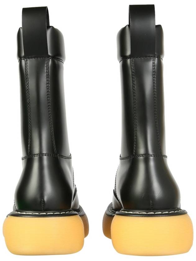 Bottega Veneta Bounce Contrast Sole Walker Boots Black