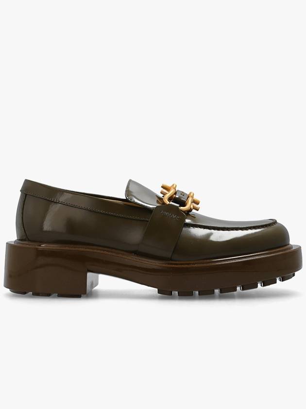 Bottega Veneta Bottega Veneta ‘Monsieur’ Leather Loafers, Women's, Green