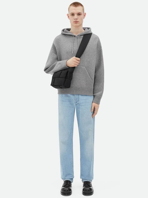 Bottega Veneta Cassette Padded Tech Small Cross Bag Black