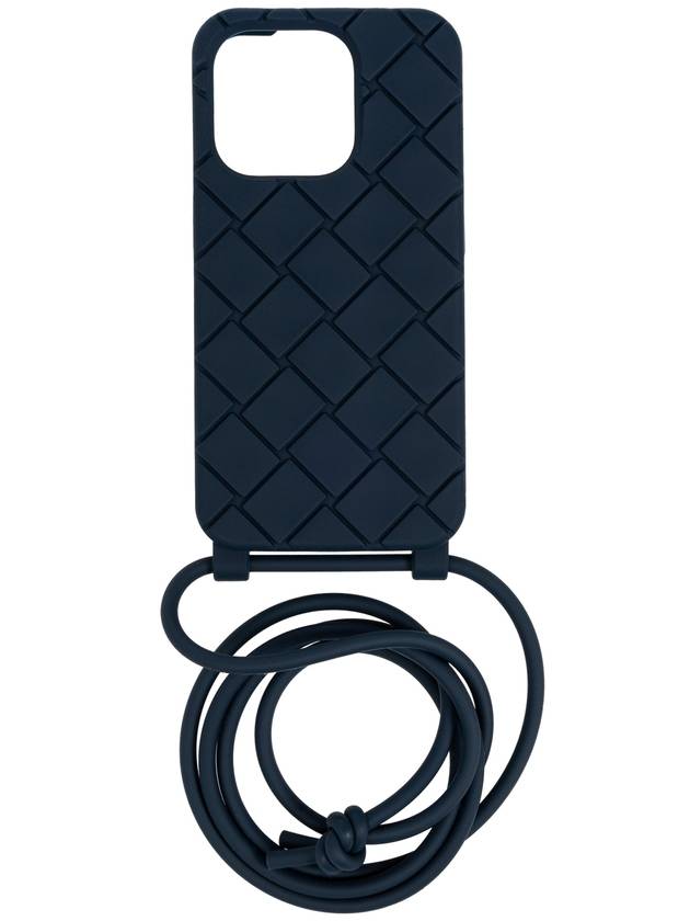 Bottega Veneta Strap iPhone 15 Pro Phone Case Deep Blue