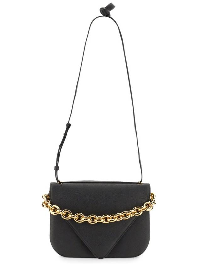 Bottega Veneta Mount Chain Cross Bag Black