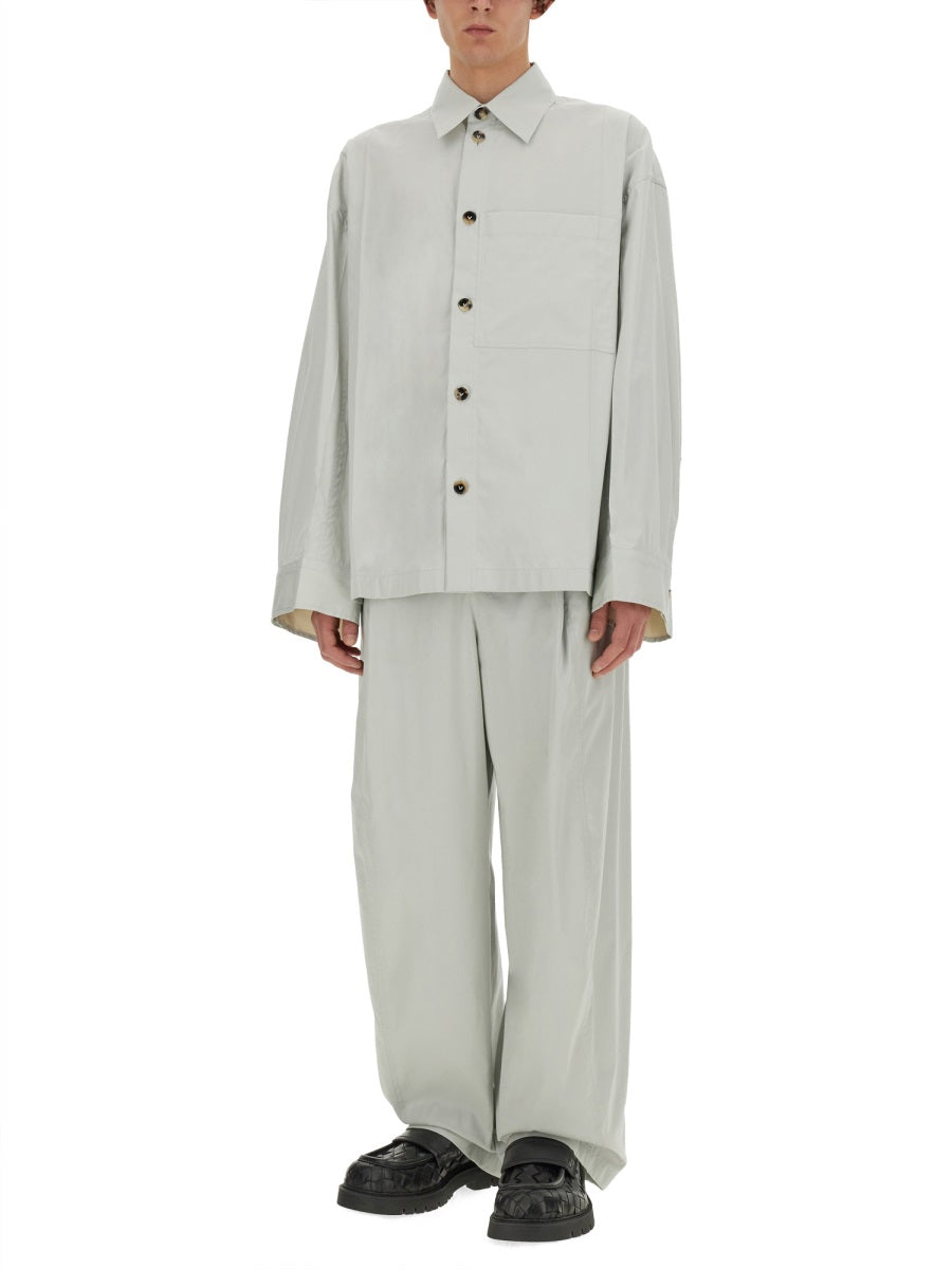 Bottega Veneta Men Silk And Cotton Pants