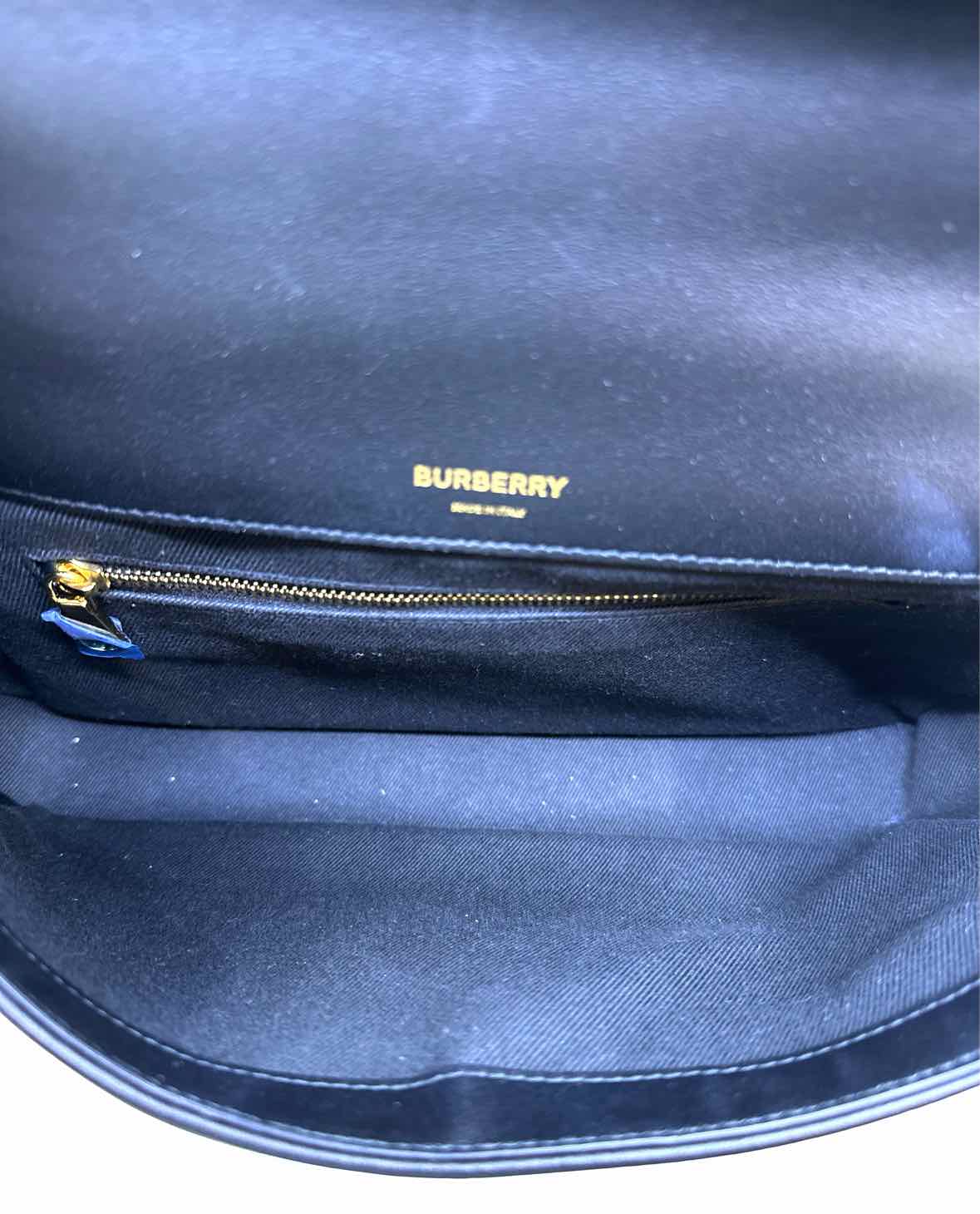 BURBERRY Lola Black Leather Quilted Handbag