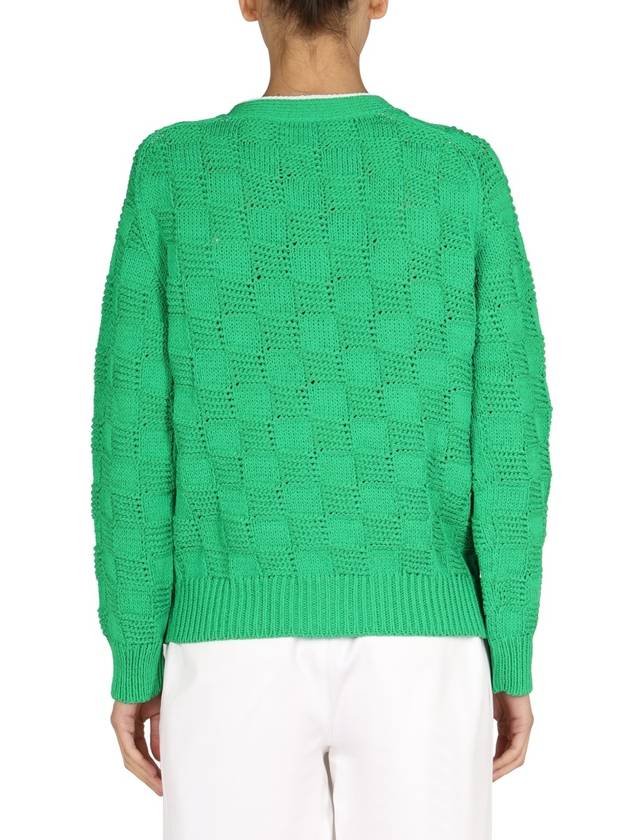Bottega Veneta Women's Intrecciato Cardigan Green