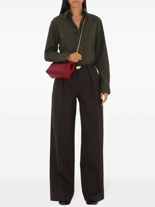 Burberry Snip Chain Strap Clutch Bag Ruby