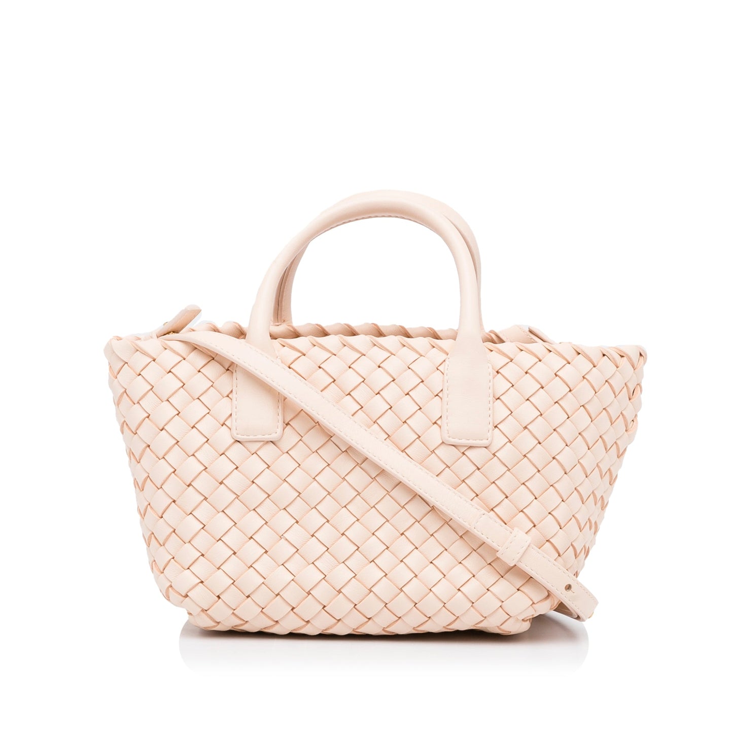 Bottega Veneta Sac Mini Lambskin Intreccio Cabat Tote