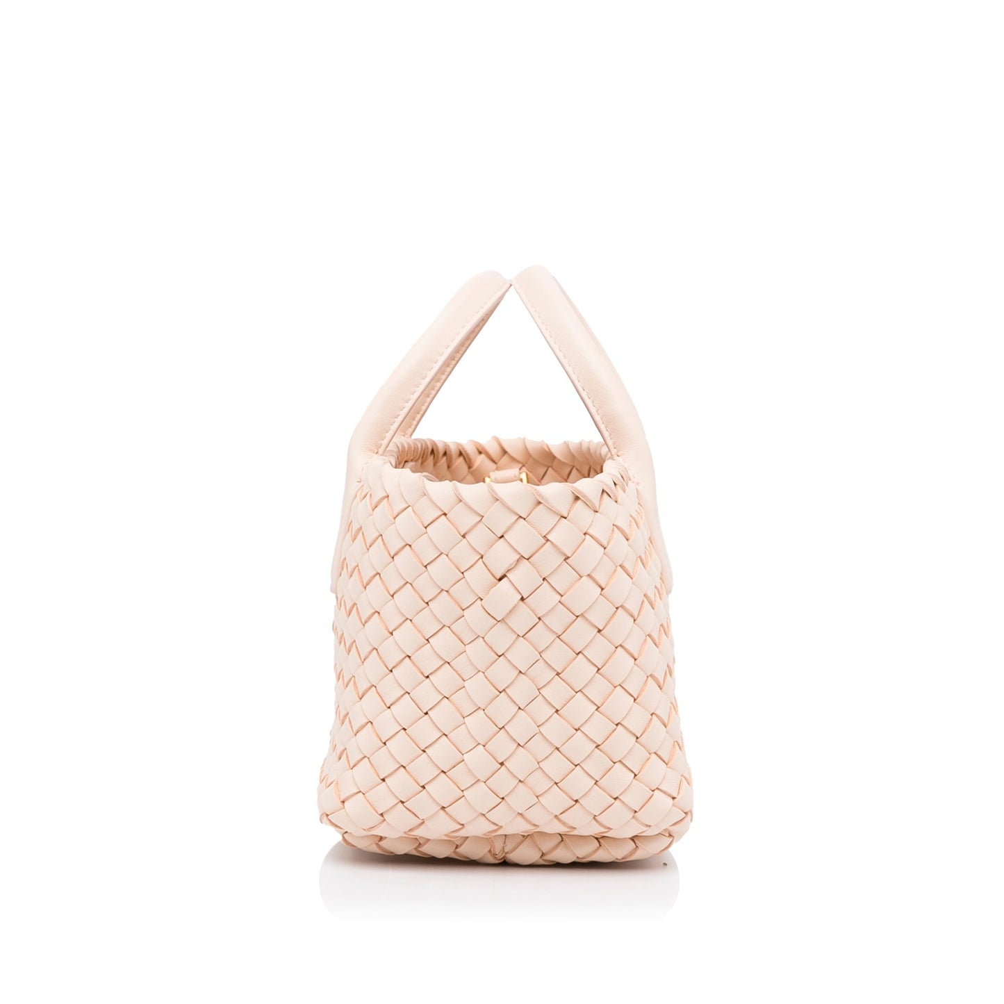 Bottega Veneta Sac Mini Lambskin Intreccio Cabat Tote