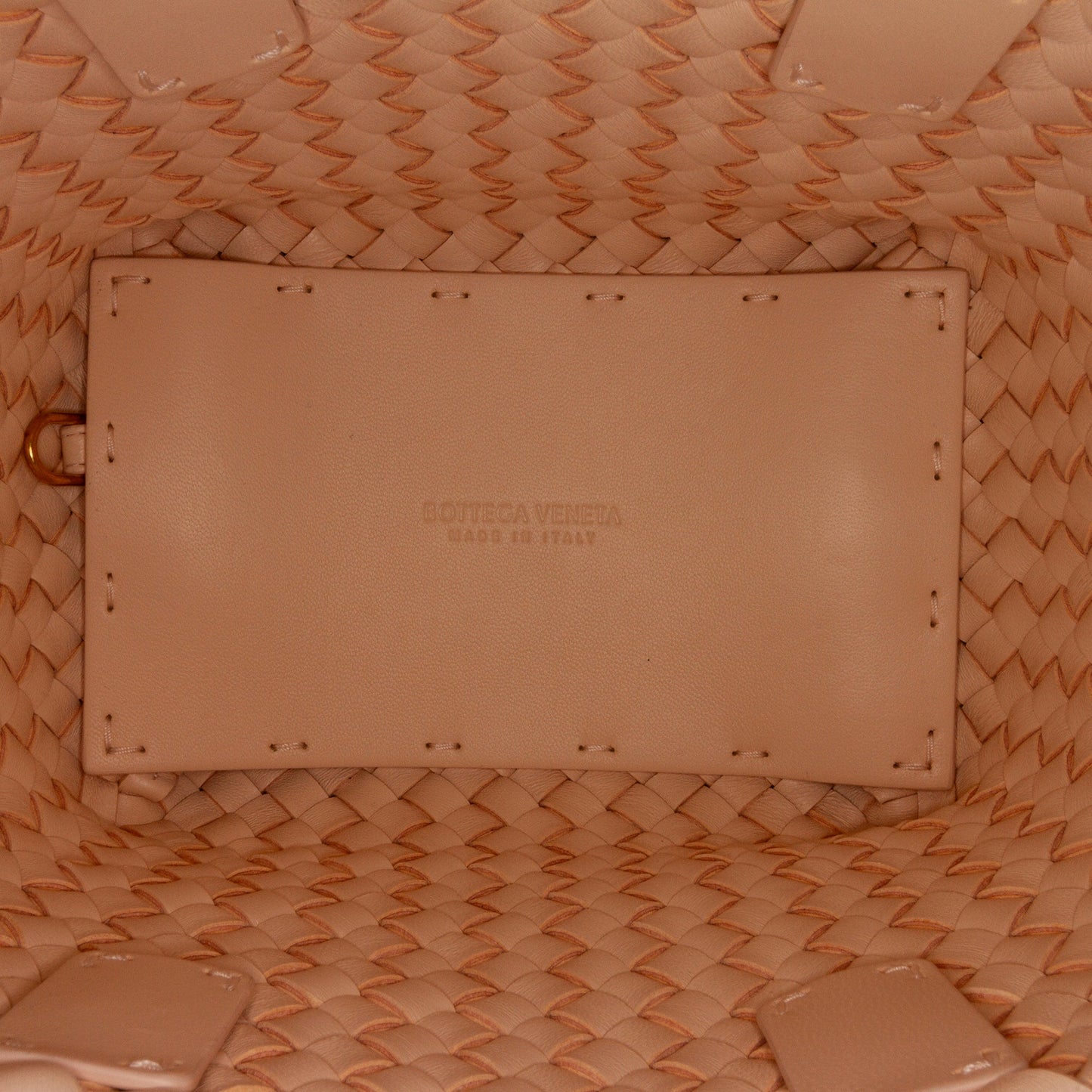 Bottega Veneta Sac Mini Lambskin Intreccio Cabat Tote