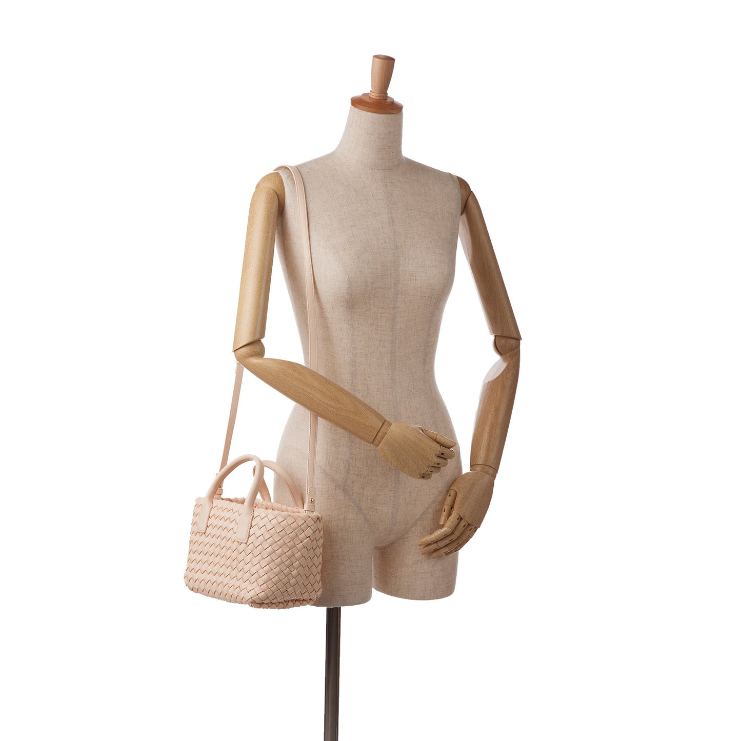 Bottega Veneta Sac Mini Lambskin Intreccio Cabat Tote