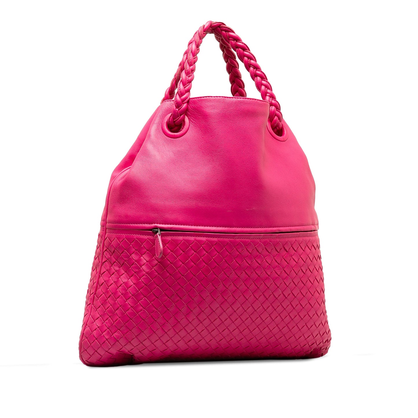 Pink Bottega Veneta Intrecciato Julie Tote